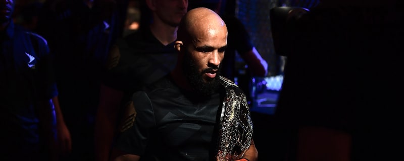 Demetrious Johnson reacts as viral street fighter he dropped with a head kick wins ‘Texas bar fight’