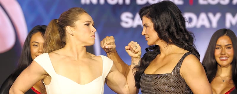 Ronda Rousey and Gina Carano Lock In During Final Faceoff Before Netflix Superfight