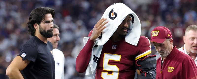 Commanders Offensive Line Had 'Terrible' Reaction To Jayden Daniels' Injury Sunday