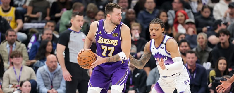 Lakers’ Luka Doncic exits blowout loss to Clippers with leg injury