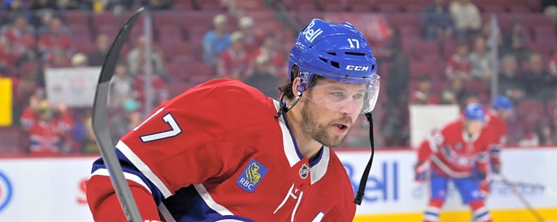 Josh Anderson and Jake Evans practice in blue