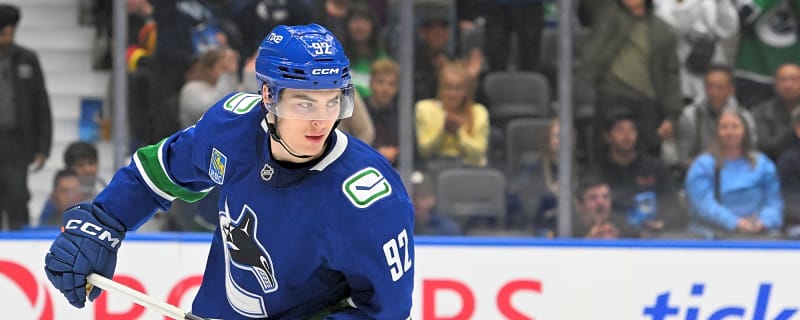 Canucks' Liam Ohgren Sees the Game a Little Differently
