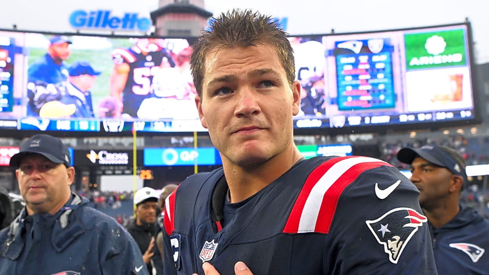 What Patriots HC wants from Drake Maye after loss to Raiders