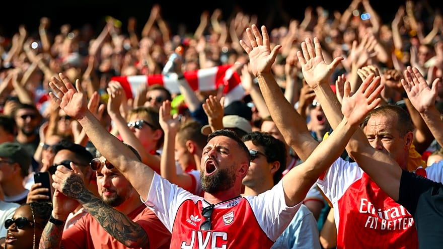 Arteta says the atmosphere created by fans makes a difference