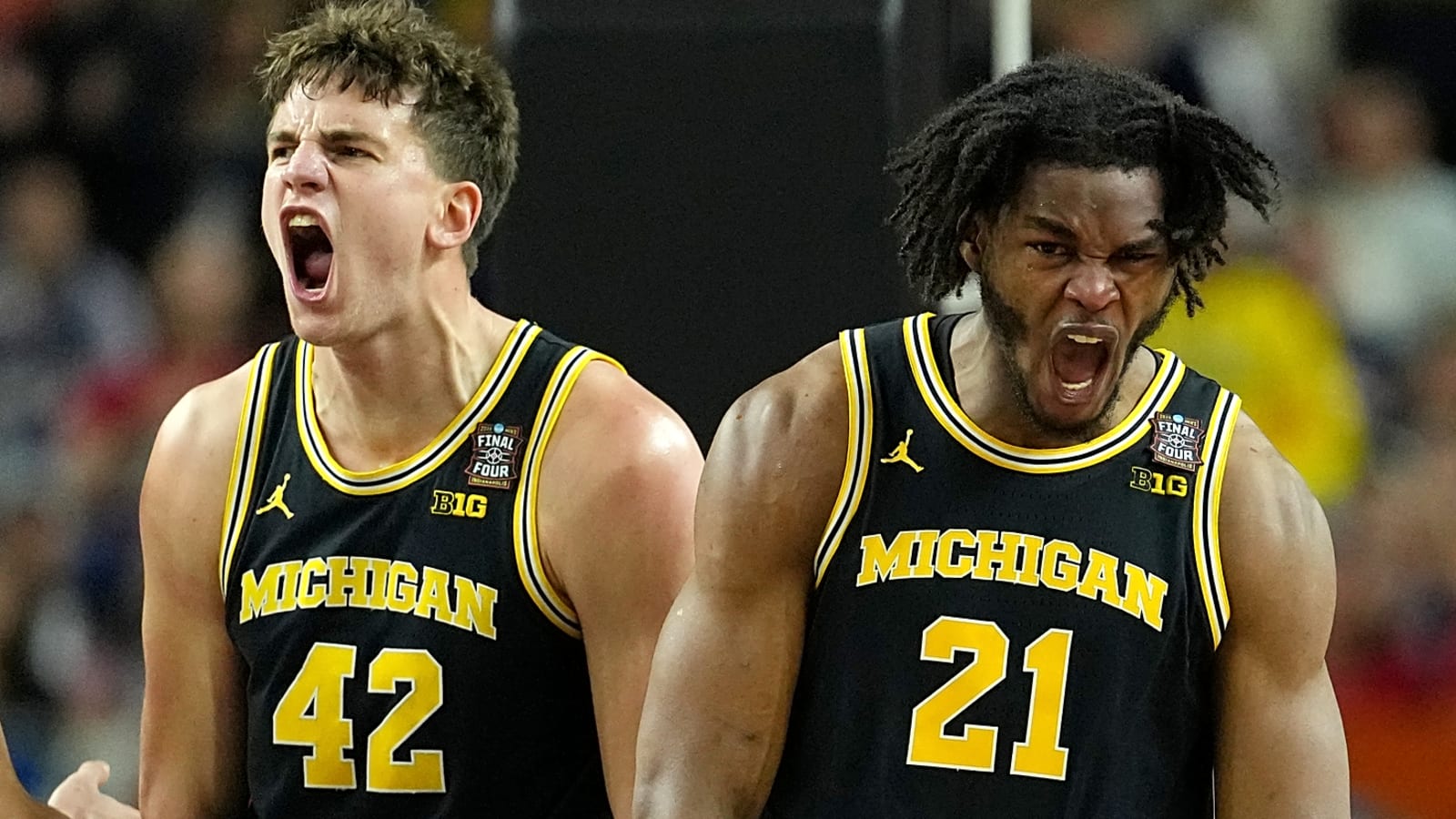 Men's Final Four winners, losers: Michigan, UConn cruise to title game