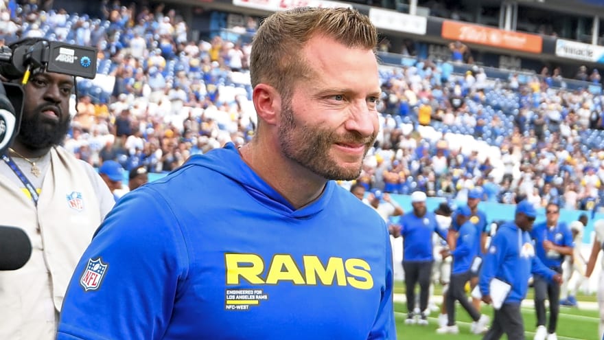 So, Sean McVay Playing Hurt? The Bizarre & Painful Sideline Injury Suffered In Week 2