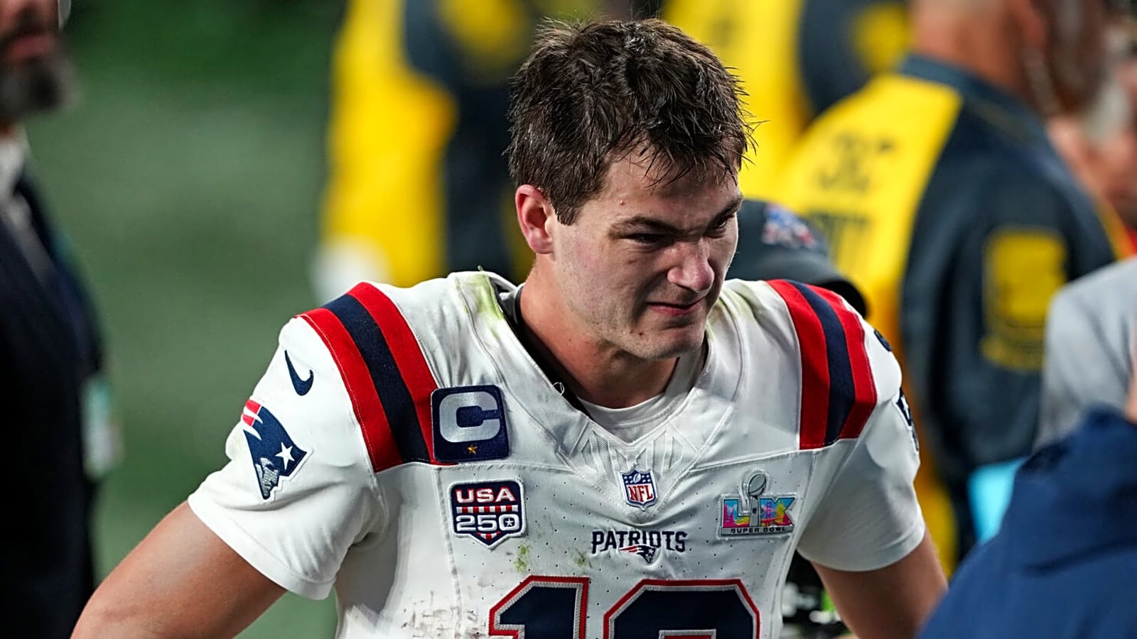 Maye has one request for Patriots teammates after Super Bowl loss