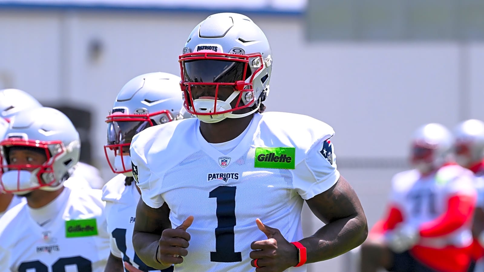 A.J. Brown makes wild claim about his first Patriots practice
