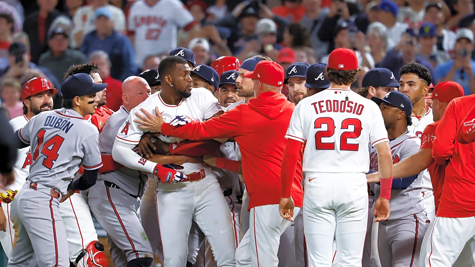 MLB hands down suspensions from Angels-Braves brawl