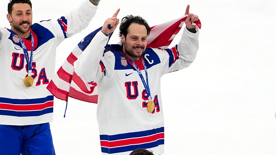 Maple Leafs’ Auston Matthews discusses ‘whirlwind 72 hours’ since winning gold at Olympics