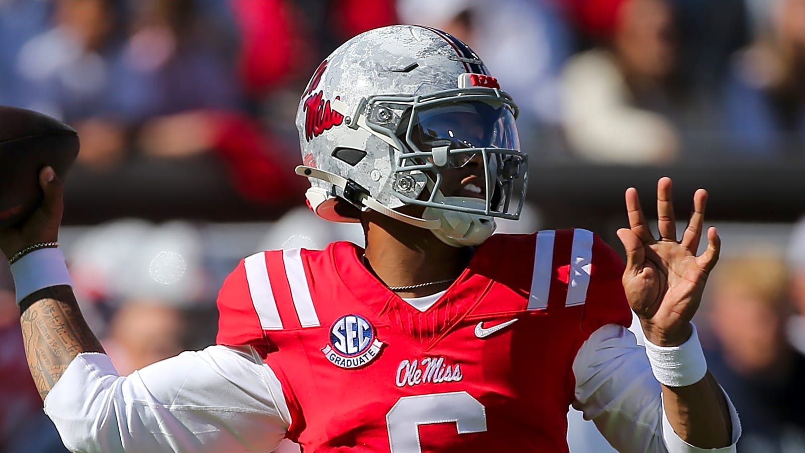 Ole Miss QB Trinidad Chambliss linked to a struggling NFL team in latest mock draft