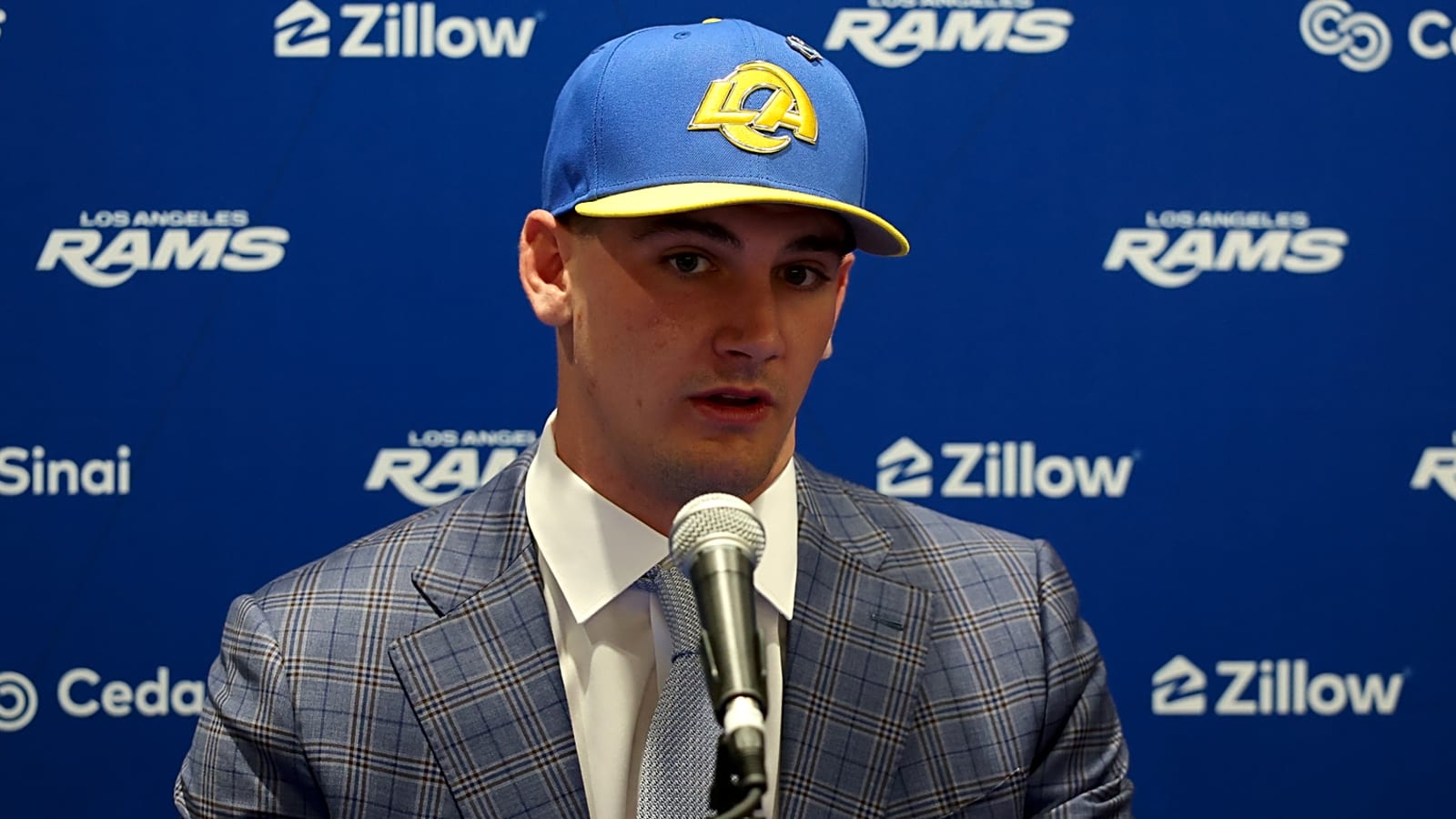Rams' Ty Simpson reacts to potential Sean McVay draft controversy