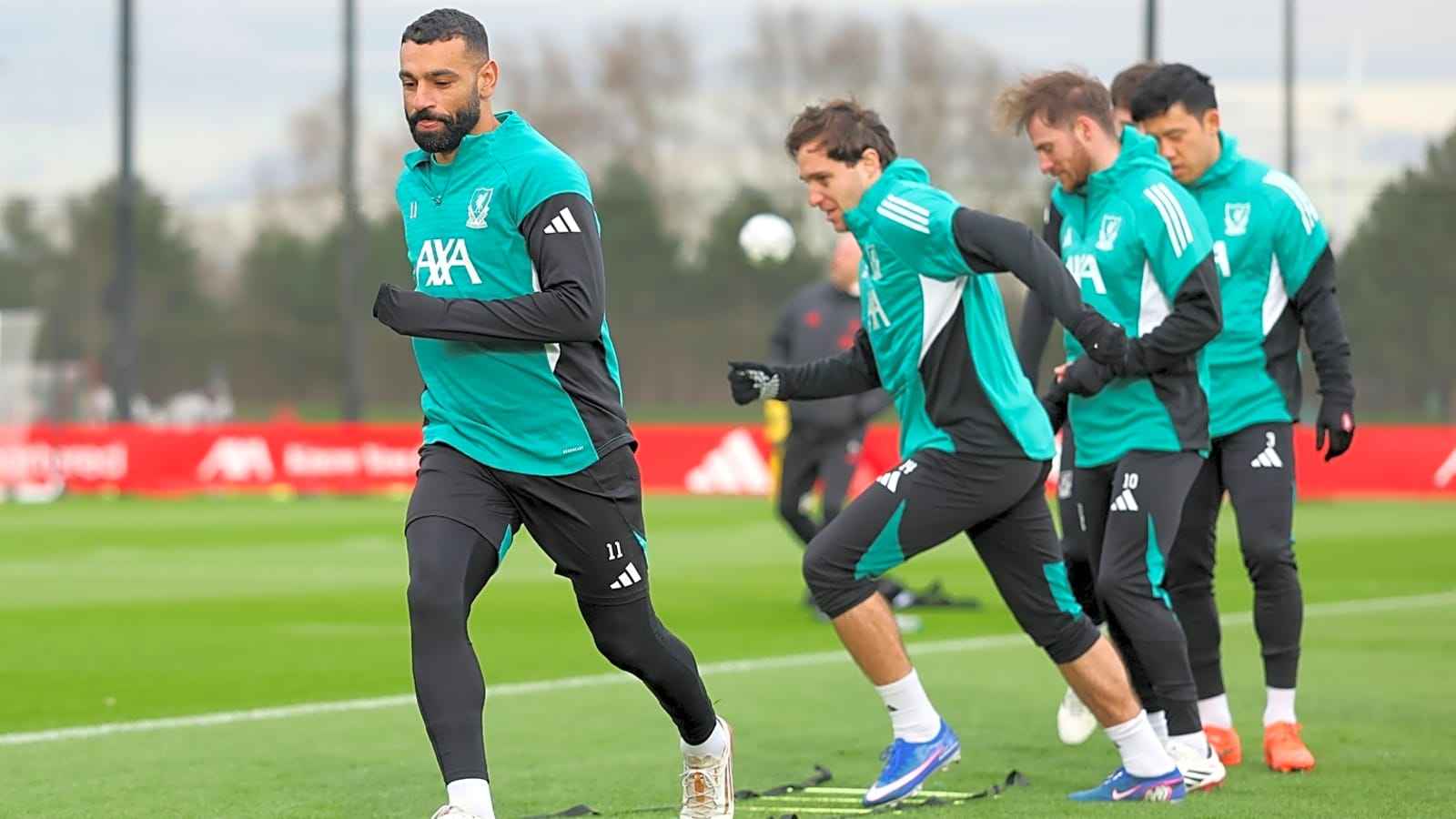Mo Salah back with Liverpool squad but Reds regular misses training ahead of Marseille showdown