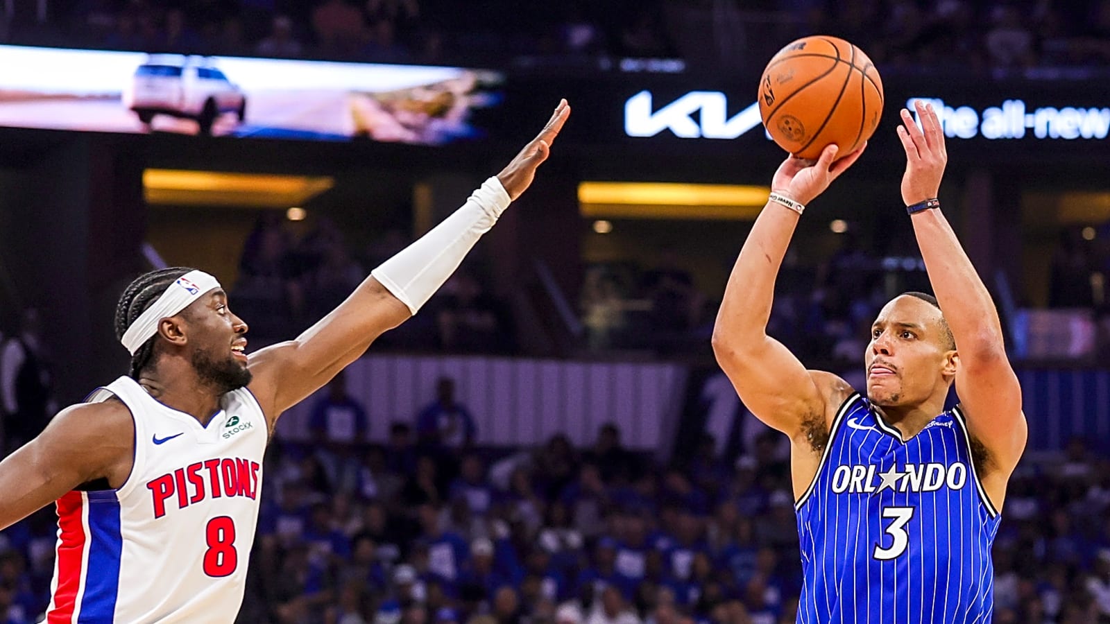 The 'Most 3's in a playoff game by team' quiz