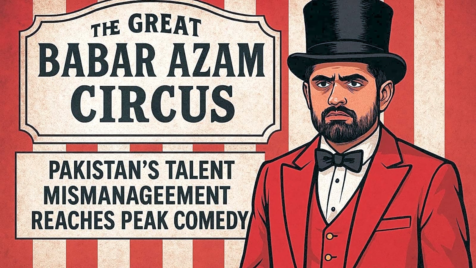 The Great Babar Azam Circus: Pakistan’s Talent Mismanagement Reaches Peak Comedy