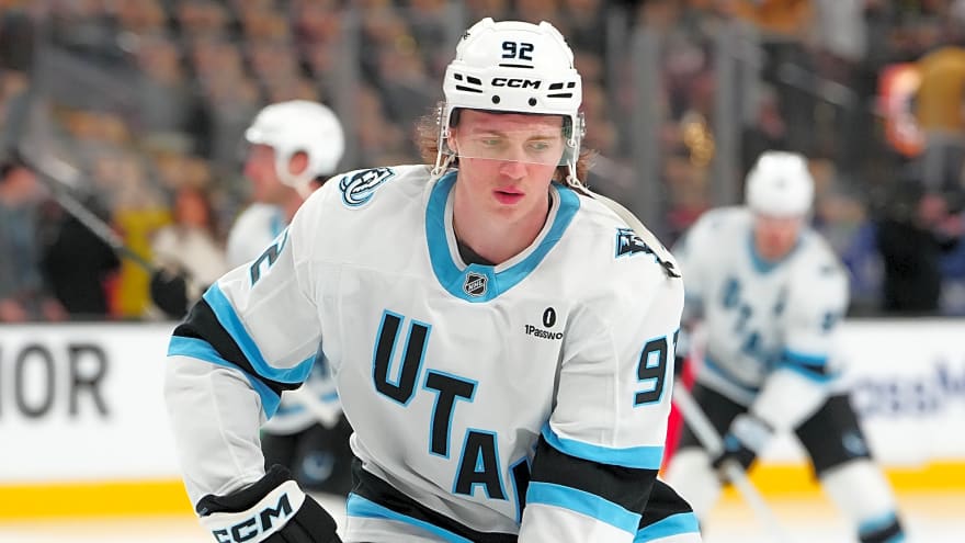 Logan Cooley lifts Mammoth past Knights for Utah's first playoff win