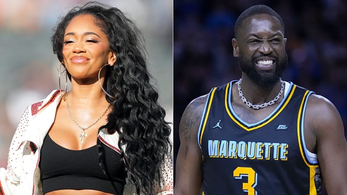 Saweetie and Dwyane Wade