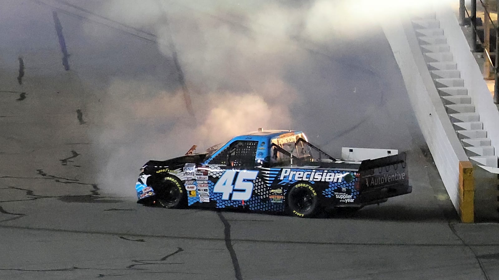 Watch: Scary crash occurs in NASCAR Truck Series race at Texas