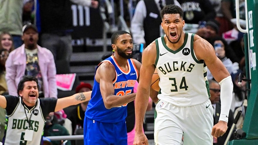 Giannis Antetokounmpo part of extremely rare sight in Bucks-Warriors showdown