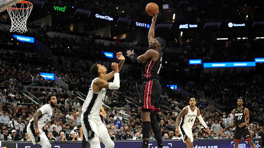 Spurs’ Victor Wembanyama shrugs off Bam Adebayo’s 83-point game in most Wemby way possible