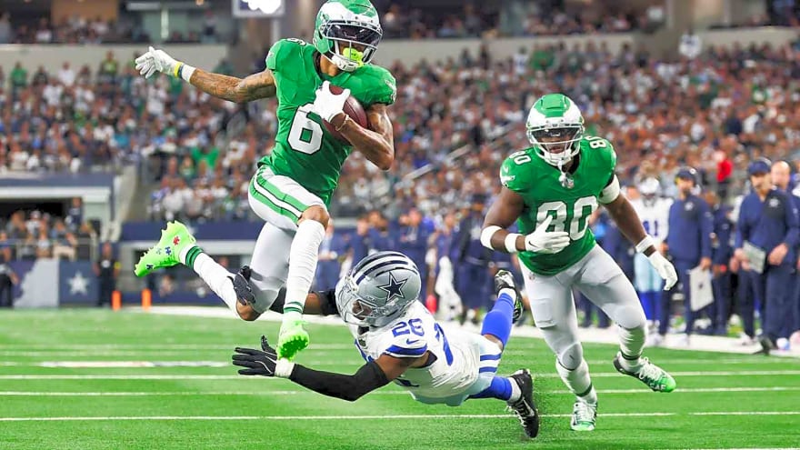 DeVonta Smith practice sighting brings positive Eagles injury update