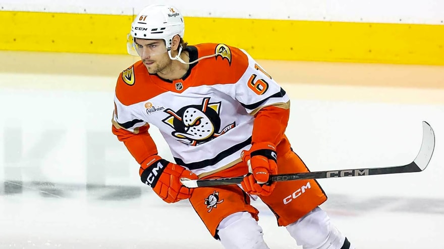 Ducks’ Cutter Gauthier joins Paul Kariya, Bobby Ryan club vs. Red Wings