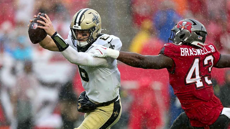 Saints’ Kellen Moore puts down Tyler Shough doubters with Philip Rivers bar