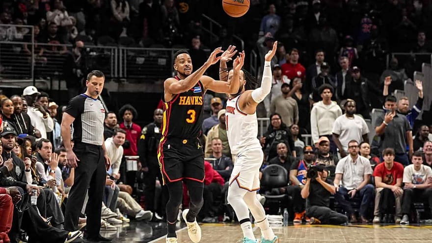 Watch Hawks’ CJ McCollum nearly send Knicks game to OT with Hail Mary
