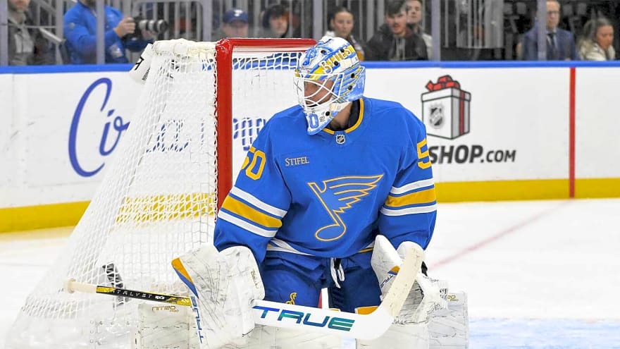 Blues recalling top prospect before facing Predators