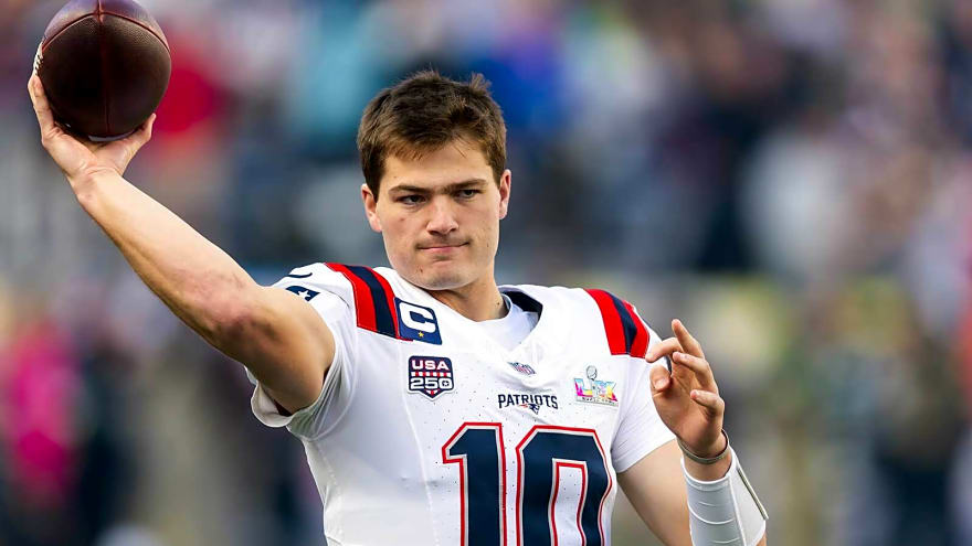 Patriots’ free-agent addition gushes about Drake Maye before third season