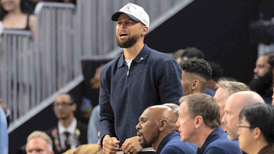 Warriors’ Stephen Curry spotted getting up shots at shootaround before Celtics game