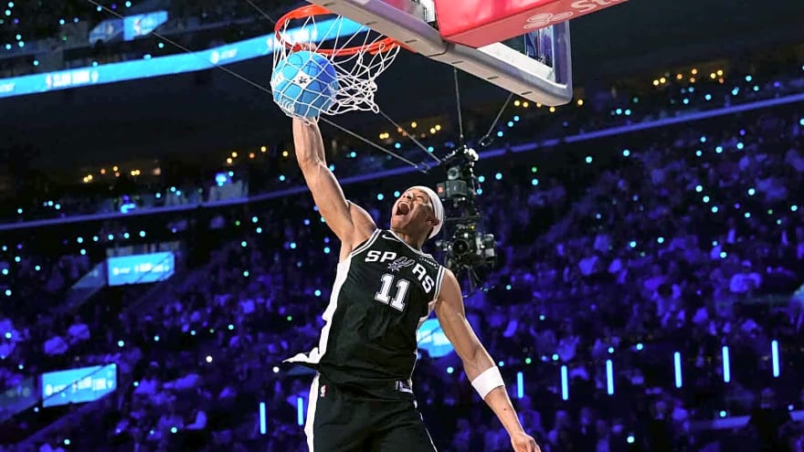 Spurs’ Carter Bryant comes up short in NBA Dunk Contest despite perfect 50 slam
