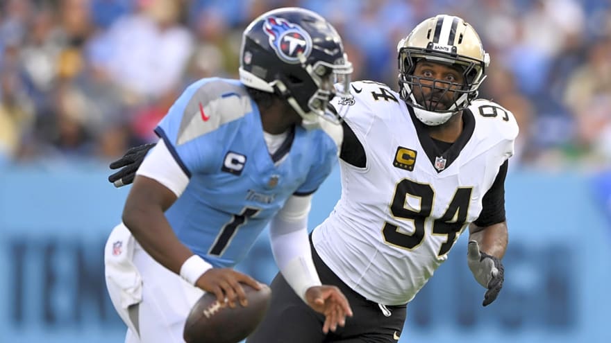 Saints’ Cam Jordan gets $600,000 bonus with replay assisted sack of Cam Ward