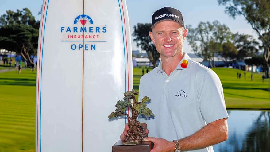 Justin Rose sends simple message to fellow dads after Torrey Pines win