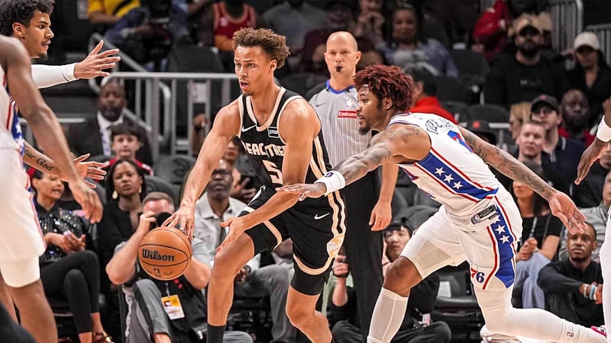 Hawks hit franchise milestone with win over 76ers