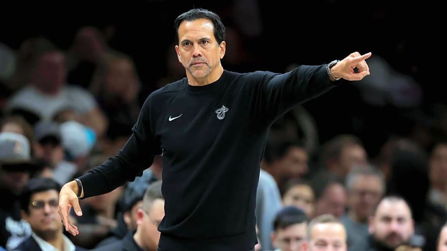 Erik Spoelstra highlights rookie ‘boost’ that snapped Heat’s skid vs. Nets