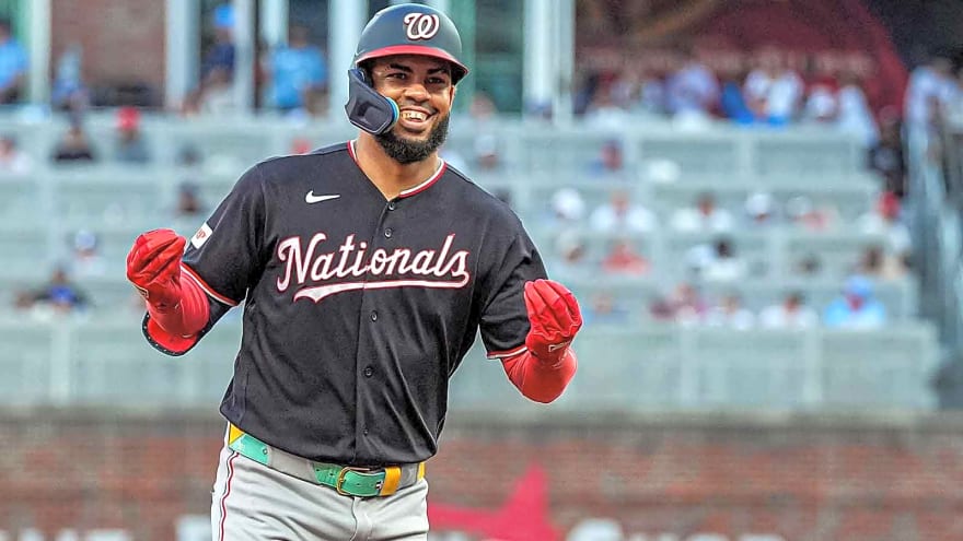 Nationals 1B Luis Garcia Jr. pulled from Braves clash but not because of a trade