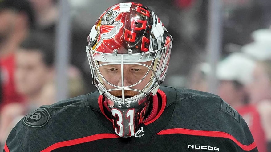 Hurricanes’ Rod Brind’Amour throws support behind Frederik Andersen ahead of Game 2