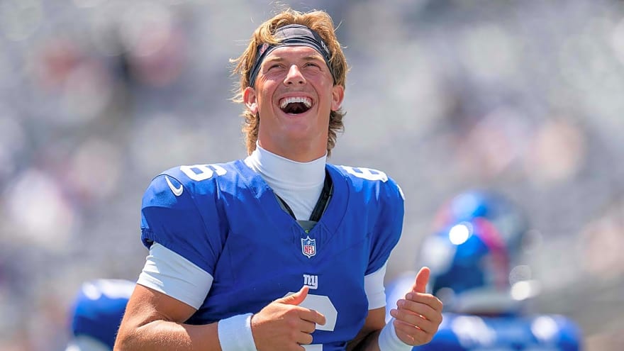 Giants’ Jaxson Dart reveals what stands out most about John Harbaugh