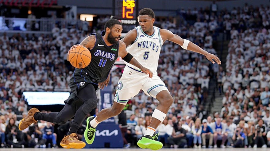 Timberwolves’ Anthony Edwards leaves no doubt if he can cover Kyrie Irving 1-on-1