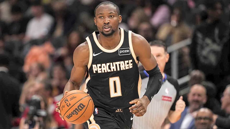 Hawks’ Jonathan Kuminga drains accidental full-court shot you have to see to believe