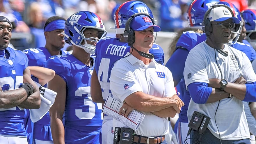 Giants co-owner puts pressure on John Harbaugh with mic drop