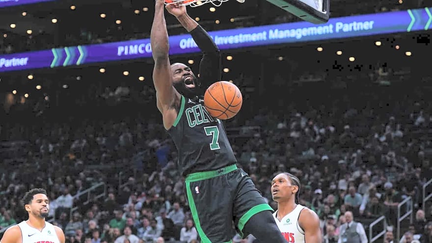 Celtics’ Jaylen Brown makes history Larry Bird never could in win over Pistons