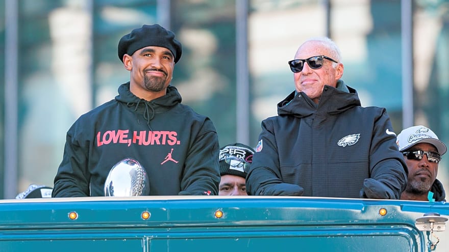 Jalen Hurts has the perfect biggest fan in Eagles owner Jeffrey Lurie