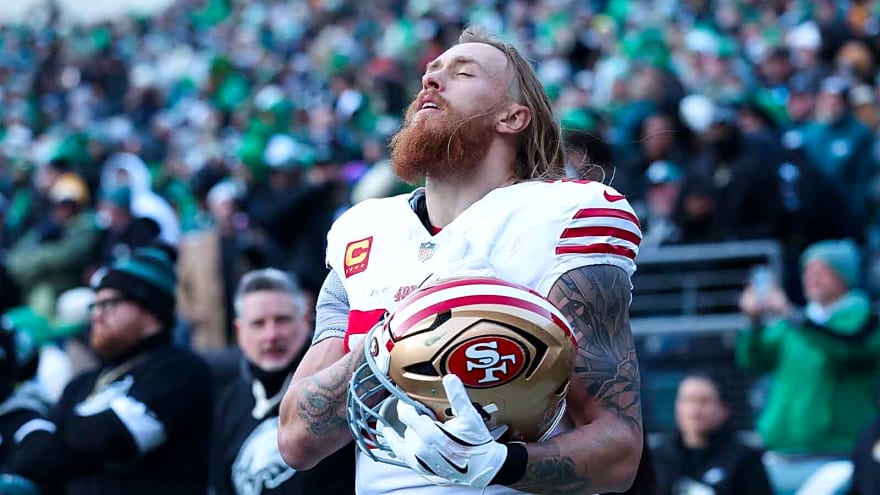 49ers TE George Kittle invents new nickname for Kyle Juszczyk after beer chug celly