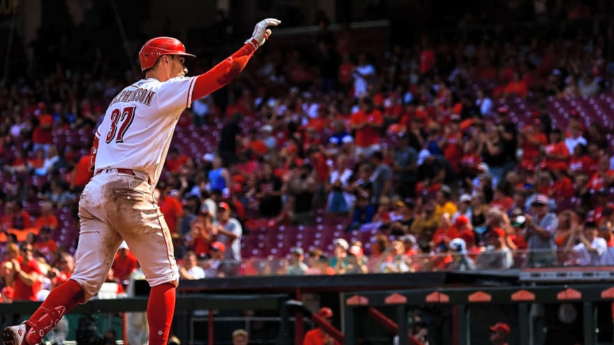 Reds catcher Tyler Stephenson gets emotional after possible final game with Cincinnati