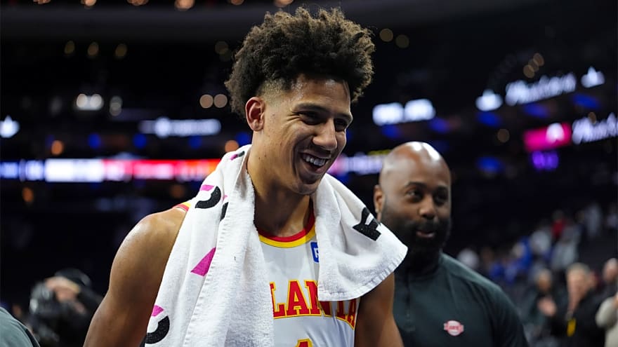 Hawks’ Jalen Johnson sets new career high after nearly choking away 76ers game in epic fashion