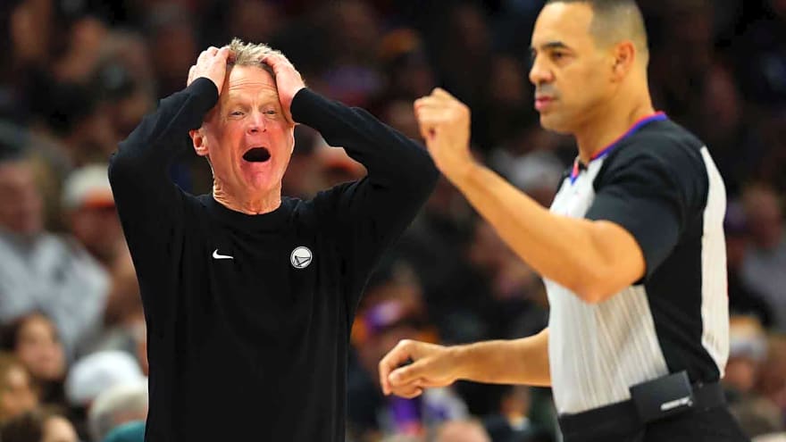 Warriors’ Steve Kerr says Moses Moody foul late in Suns game is ‘hard to believe’