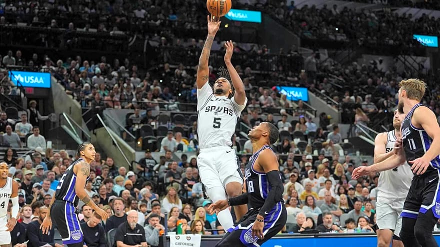 Spurs’ Stephon Castle listed as questionable for Pelicans game