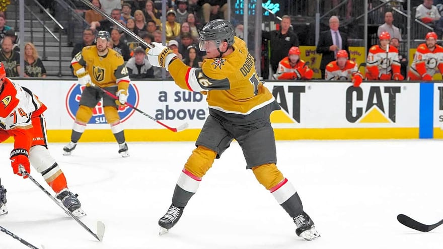 Pavel Dorofeyev’s NSFW reaction to Game 5 injury scare vs. Ducks